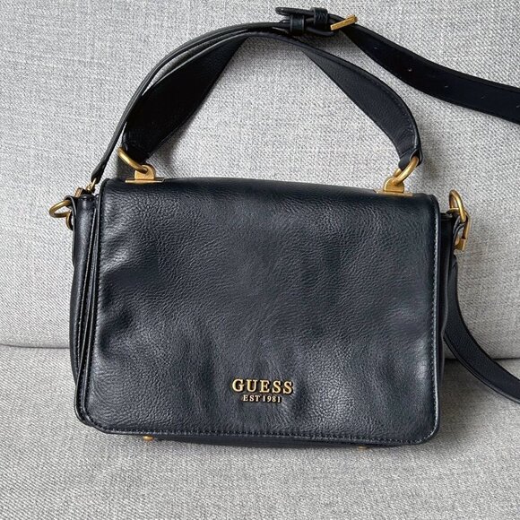 Guess Arja Top Handle Crossbody bag Black - Picture 1 of 14